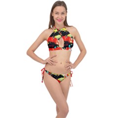 Enigma 2 Cross Front Halter Bikini Set