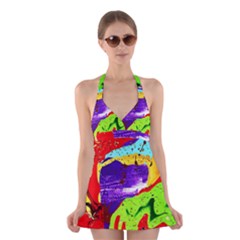 Untitled Island 2 Halter Dress Swimsuit  by bestdesignintheworld