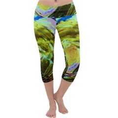 June Gloom 9 Capri Yoga Leggings by bestdesignintheworld