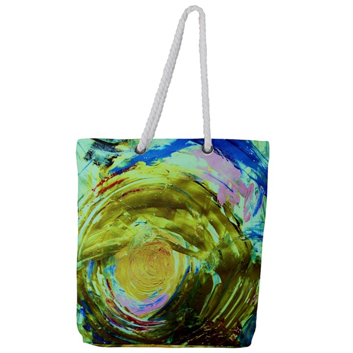 June Gloom 9 Full Print Rope Handle Tote (Large)