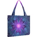 Blown Glass Flower of an ElectricBlue Fractal Iris Mini Tote Bag View2