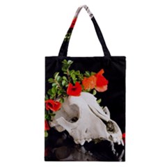 Animal Skull With A Wreath Of Wild Flower Classic Tote Bag