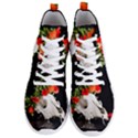 Animal skull with a wreath of wild flower Men s Lightweight High Top Sneakers View1