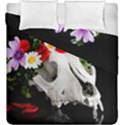 Animal Skull With A Wreath Of Wild Flower Duvet Cover Double Side (King Size) View1