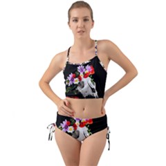 Animal Skull With A Wreath Of Wild Flower Mini Tank Bikini Set by igorsin