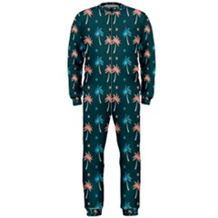 Summer Palms Pattern Onepiece Jumpsuit (men) 