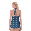 Summer palms pattern Boyleg Halter Swimsuit  View2