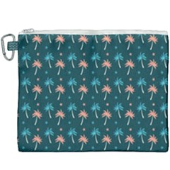 Summer Palms Pattern Canvas Cosmetic Bag (xxxl)