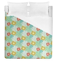 Vintage Floral Summer Pattern Duvet Cover (queen Size) by TastefulDesigns