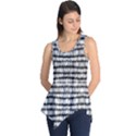 Abstract Wavy Black And White Pattern Sleeveless Tunic View1