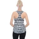 Abstract Wavy Black And White Pattern Piece Up Tank Top View2