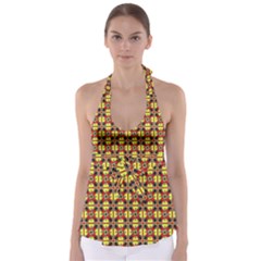 Artwork By Patrick-colorful-45 Babydoll Tankini Top by ArtworkByPatrick