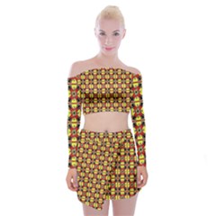 Artwork By Patrick-colorful-45 Off Shoulder Top With Mini Skirt Set by ArtworkByPatrick