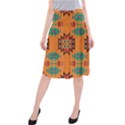 Misc shapes on an orange background                                Midi Beach Skirt View1