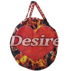 Desire Concept Background Illustration Giant Round Zipper Tote by dflcprints