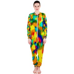 Colorful Watercolors Texture                                    Onepiece Jumpsuit (ladies)