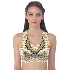 Hearts In A Field Of Fantasy Flowers In Bloom Sports Bra