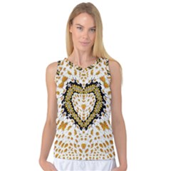 Hearts In A Field Of Fantasy Flowers In Bloom Women s Basketball Tank Top