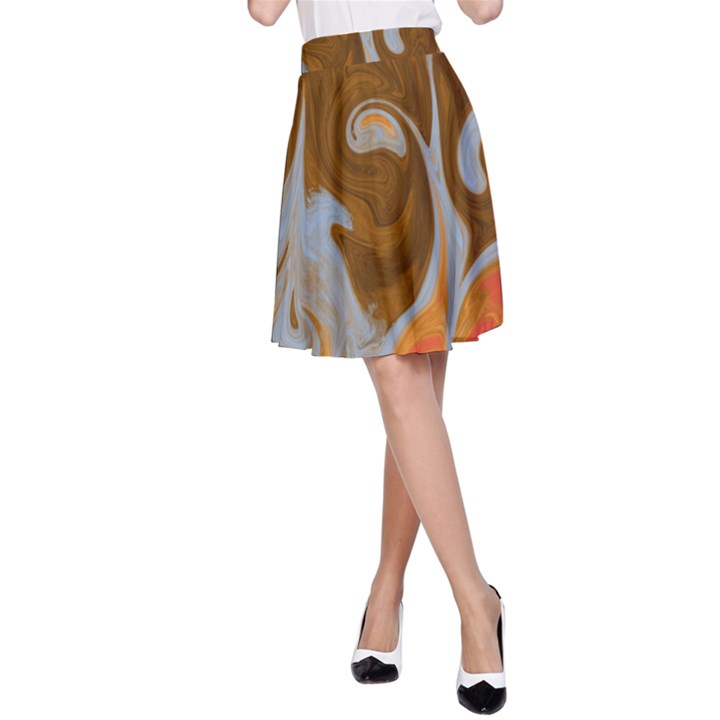 Fire and Water A-Line Skirt