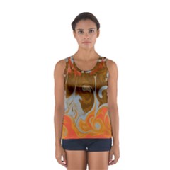 Fire And Water Sport Tank Top  by digitaldivadesigns