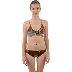 Fire And Water Wrap Around Bikini Set by digitaldivadesigns