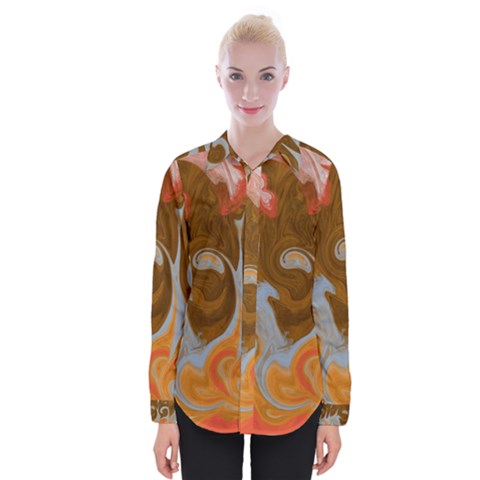 Fire And Water Womens Long Sleeve Shirt by digitaldivadesigns