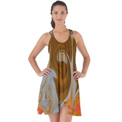 Fire And Water Show Some Back Chiffon Dress by digitaldivadesigns