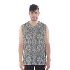 Modern Noveau Floral Collage Pattern Men s Basketball Tank Top by dflcprints