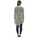 Modern Noveau Floral Collage Pattern Long Sleeve Tunic  View2