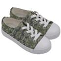 Modern Noveau Floral Collage Pattern Kids  Low Top Canvas Sneakers View3