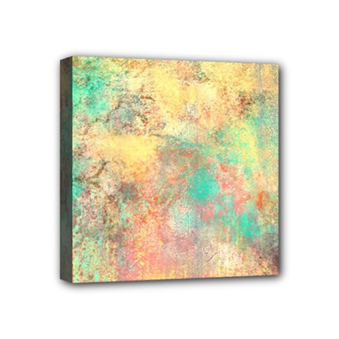 Pink Pastel Abstract Mini Canvas 4  X 4  by digitaldivadesigns