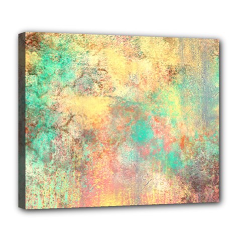 Pink Pastel Abstract Deluxe Canvas 24  X 20   by digitaldivadesigns