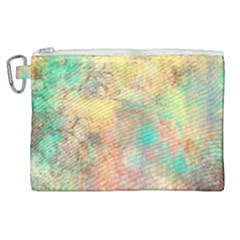 Pink Pastel Abstract Canvas Cosmetic Bag (xl) by digitaldivadesigns