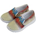 Colorful Tree Landscape in Orange and Blue Kid s Lightweight Slip Ons View2