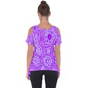 Light Purple Abstract Drama Cut Out Side Drop Tee View2