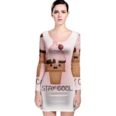 Stay Cool Long Sleeve Bodycon Dress