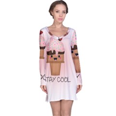 Stay Cool Long Sleeve Nightdress by ZephyyrDesigns