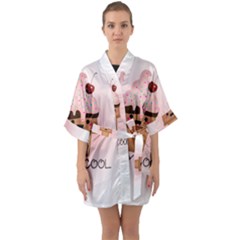 Stay Cool Quarter Sleeve Kimono Robe by ZephyyrDesigns