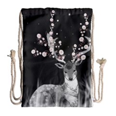 Deer Drawstring Bag (large) by ZephyyrDesigns