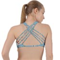 Lama and cactus pattern Criss Cross Racerback Sports Bra View2