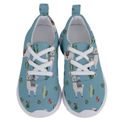 Lama And Cactus Pattern Running Shoes by Valentinaart