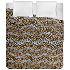 Modern Wavy Geometric Pattern Duvet Cover Double Side (california King Size) by dflcprints