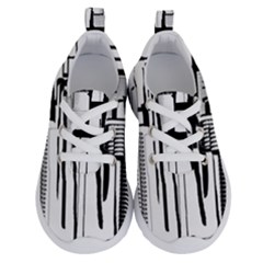 Black And White City Running Shoes by digitaldivadesigns