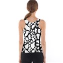 White On Black Cow Skin Tank Top View2