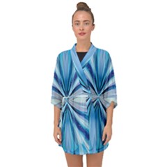 Abstract Design Half Sleeve Chiffon Kimono by LoolyElzayat