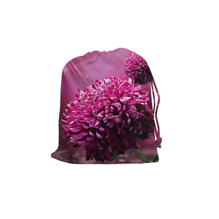 Majestic Flowers Drawstring Pouches (Medium) 