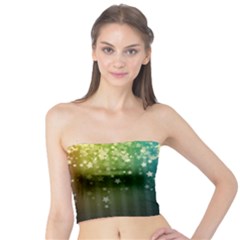 Colorful Space Rainbow Stars Tube Top