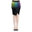 Colorful Space Rainbow Stars Midi Wrap Pencil Skirt View1