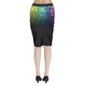 Colorful Space Rainbow Stars Midi Wrap Pencil Skirt View2