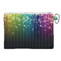 Colorful Space Rainbow Stars Canvas Cosmetic Bag (XL) View2